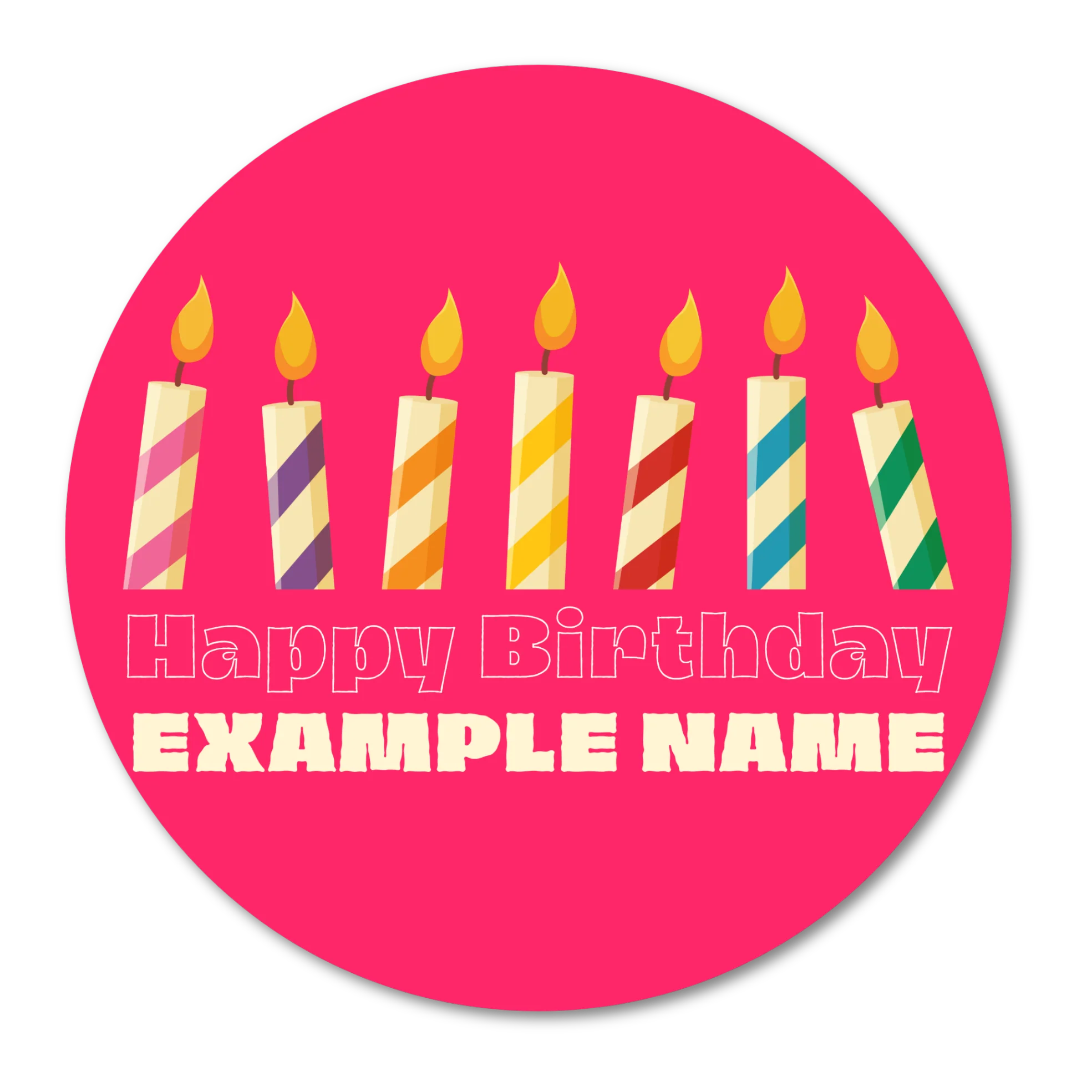 Make A Wish - Pink (Circle)